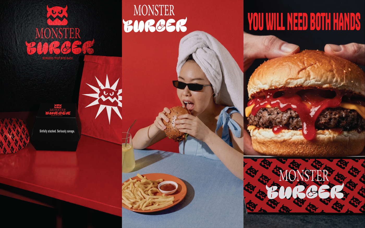 Monster Burger brand identity — page 8